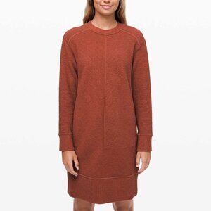 Lululemon Heathered Rusted Clay On Repeat Dress Size 4